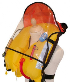 Schutzhaube für Rettungsweste / aufblasbar, für berufliche Nutzung - Besto-Redding