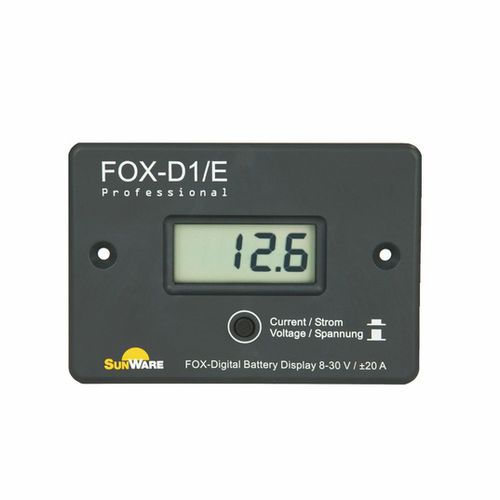 Ladecontroller für Batterie - FOX Series - SunWare Solartechnik - für Solarpanel / für Boot / mit Digitalanzeige
