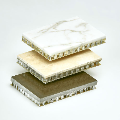 Sandwichplatte für Innenböden - Alustep serie - Cel Components s.r.l.  - Glasfaser / zum Verlegen von Naturstein