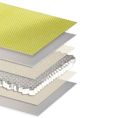 Sandwichplatte für Schiffszwischenwände - Ballistic  - Cel Components s.r.l.  - zur Schalldämmung / für Schiffsdecken / für Schiffsfußboden