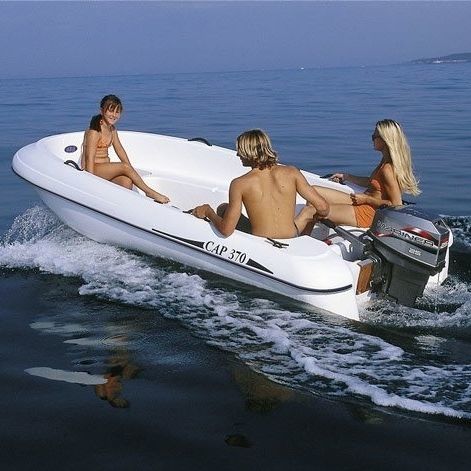 Außenborder-Konsolenboot - CAP 370 - RIGIFLEX SAS - Freizeit / für Angelsport
