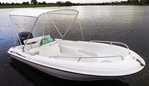 Außenborder-Konsolenboot - CAP 400 SEA - RIGIFLEX SAS - mit Mittelkonsole / Sportfischer / max. 7 Personen