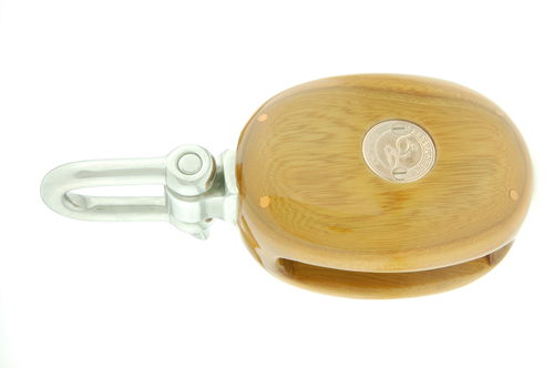 Einzelblock - PUNCHED EYE  - Ording Blockmakers - liegend / mit Gleitlager / für traditionelle Segelboote