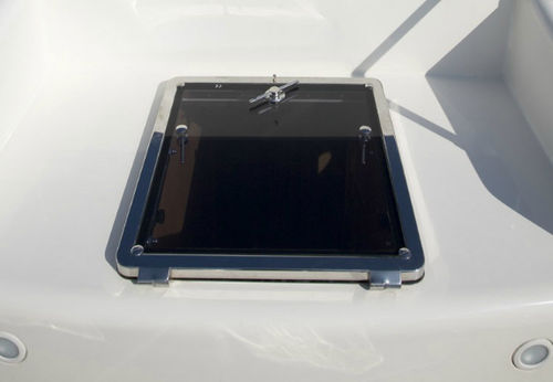 Quadratische Deckluke - Tecnoinox   - für Yacht / wetterdicht / öffnend