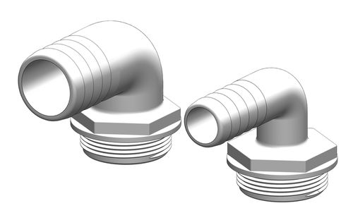 Kunststoff-Sanitäranschluss - 90° - Tru Design Plastics Ltd. 