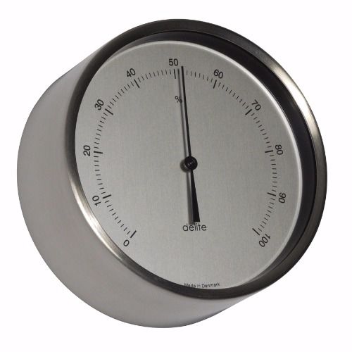 Analoges Hygrometer - 605700 - Delite  - Edelstahl / weiß