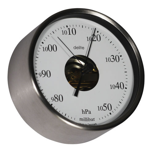 Analoges Barometer - 607500 - Delite  - Edelstahl / weiß