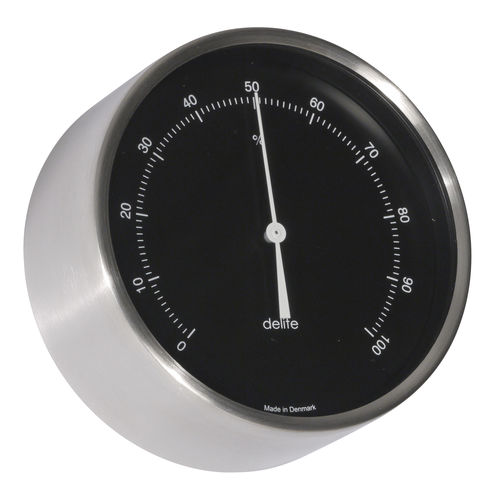 Analoges Hygrometer - 605703 - Delite  - Edelstahl / schwarz