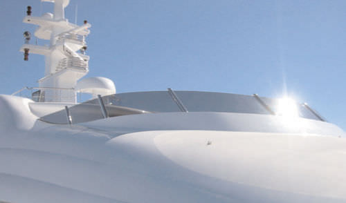 Kundenspezifischer Windschutzscheibe - Beekmans RVS   - für Boote