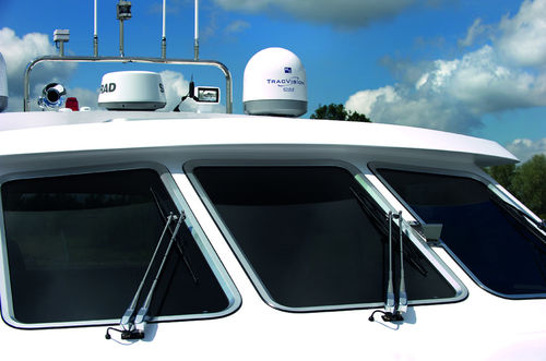 Festinstalliertes Fenster - SLIM LINE - Gebo Marine Glazing B.V. - für Yacht / rechteckig