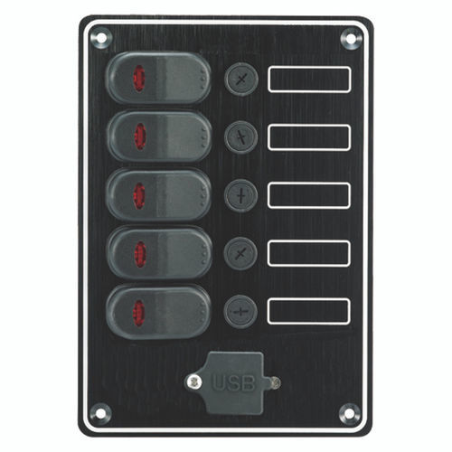 Schalttafel für Boot - 10067-USB - AAA WORLD-WIDE ENTERPRISES LTD. - Strom / wasserdicht / mit USB-Anschluss