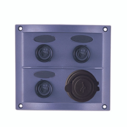 Schalttafel für Boot - 10140-U2C - AAA WORLD-WIDE ENTERPRISES LTD. - wasserdicht / mit USB-Anschluss