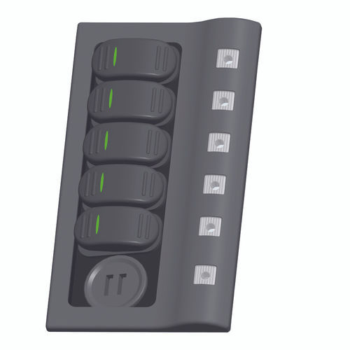 Schalttafel für Boot - 10325-UAC - AAA WORLD-WIDE ENTERPRISES LTD. - wasserdicht / mit USB-Anschluss