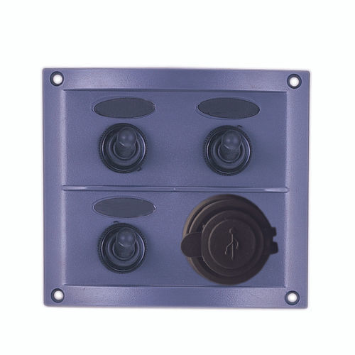 Schalttafel für Boot - 10140-UAC - AAA WORLD-WIDE ENTERPRISES LTD. - wasserdicht / mit USB-Anschluss