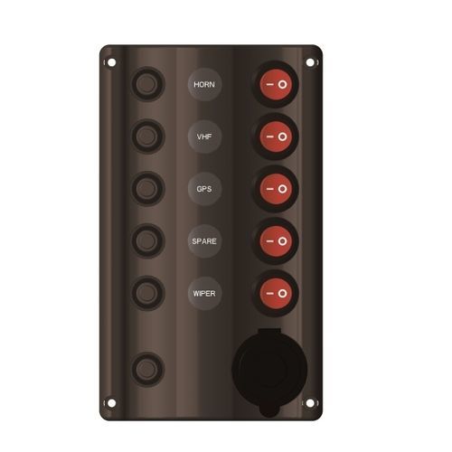 Schalttafel für Boot - 10226-BK - AAA WORLD-WIDE ENTERPRISES LTD. - Strom