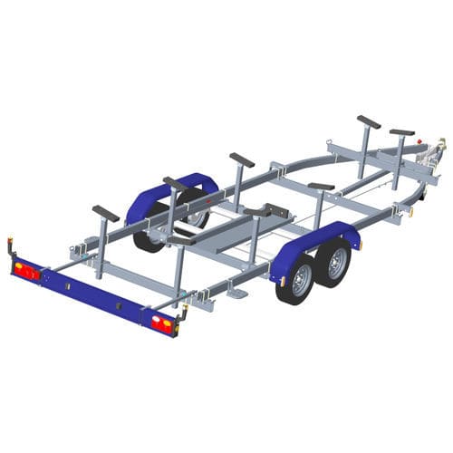 Straßenanhänger - GD12 V - SUN WAY - für das Zuwasserlassen / für Boot