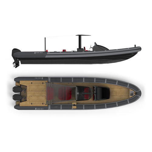 Außenborder-Schlauchboot - 12.3M GUEST - Xtenders - zweimotorig / halbstarr / mit Mittelkonsole