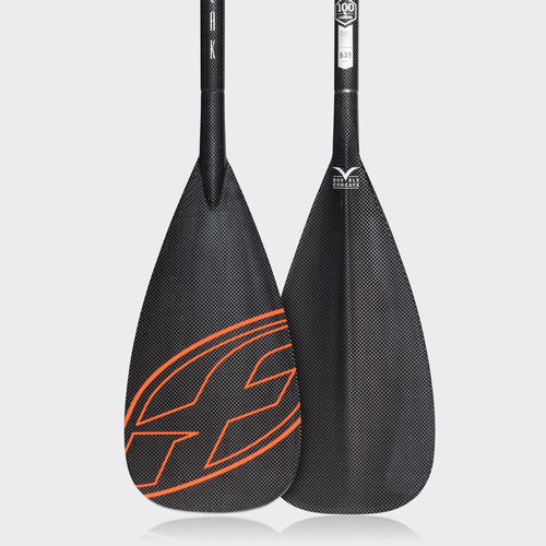 Paddel für Stand-up-Paddleboard - PEAK 100% CARBON  - F-one SUP - Freizeit / asymmetrisch / Einzel