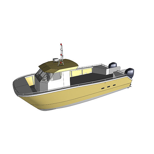 Taxiboot Berufsschiff - RIDER CS31 - CASEYEUR - RIDER MARINE - Berufsschiff für Fischerei / Außenborder