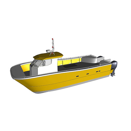 Taxiboot Berufsschiff - RIDER CS33  - RIDER MARINE - Mehrzweck-Boot für Fischerei / Katamaran / Außenborder