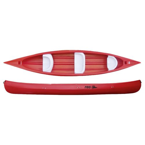 Fluss-Kanu - REA - Aquarius - 4 Plätze / rot / grün
