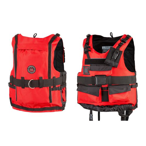 Schwimmweste zur beruflichen Nutzung - PROTECTIVE TRAPER RESCUE - Aquarius - für Männer / Schaumstoff / rot