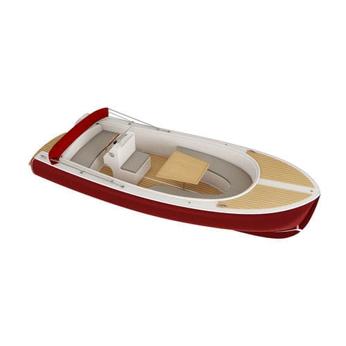 Elektro-Solar-Konsolenboot - Microwatt - GARDASOLAR SRL - Außenborder / max. 7 Personen