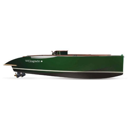 Außenborder-Konsolenboot - 1600 Dogado-E 2020 - GARDASOLAR SRL - elektrisch / zweimotorig / Holz