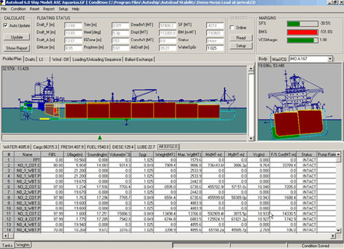 Software zum Laden - Autoship, Coastdesign Norway AS - für Schiffe / für flüssige Fracht