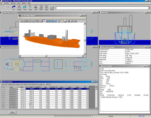 Software für Entwurf - Autohydro - Autoship, Coastdesign Norway AS - Rechen / für Schiffe