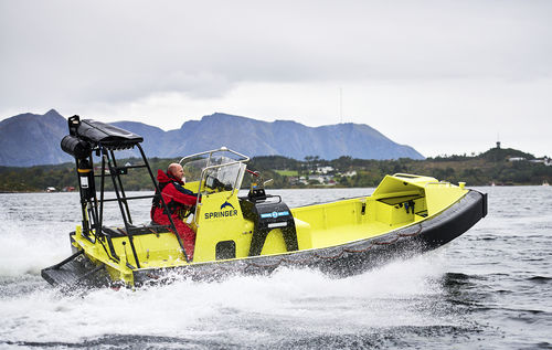 Rettungsboot Berufsschiff - HB Springer 741 - HUKKELBERG BOATS - Inboard-Hydrojet / Aluminium / Festrumpf