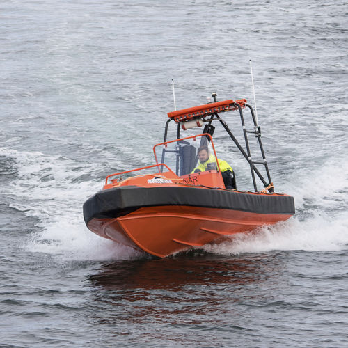Rettungsboot Berufsschiff - HB Springer 510 - HUKKELBERG BOATS - Außenborder / Aluminium / Festrumpf