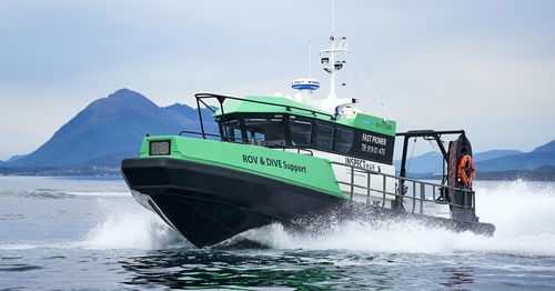 Rettungsboot Berufsschiff - HB 1411 LDC - HUKKELBERG BOATS - Arbeitsboot / Taucherbasisboot / Hafenboot