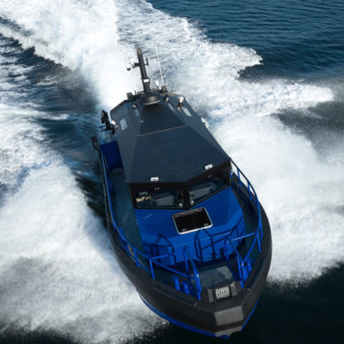 Berufsschiff / Berufsschiff für Fischerei - FLYING FISH 37 MK3 ROV - HUKKELBERG BOATS - Inboard-Hydrojet / Sternantrieb / Aluminium