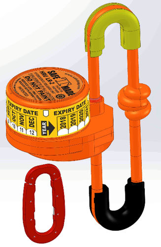 Für¨Rettungsfloß-Abwurfsystem - HRU-LR2 - SeaCurity GmbH - automatisch / hydrostatisch / für Schiffe