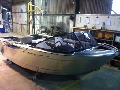 Bay-Boat / Außenborder - 440 THRESHER DORY - Marco Boats - mit Doppelkonsole / Sportfischer