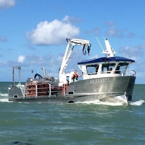 Arbeitsboot Berufsschiff - Navalu - Crewboot / Außenborder / Aluminium