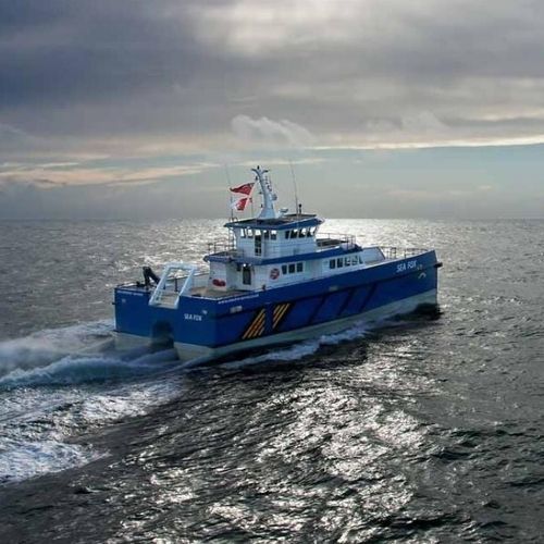 Serviceboot für Windpark Berufsschiff - NxS24 - Navalu - Katamaran / Innenborder / Aluminium
