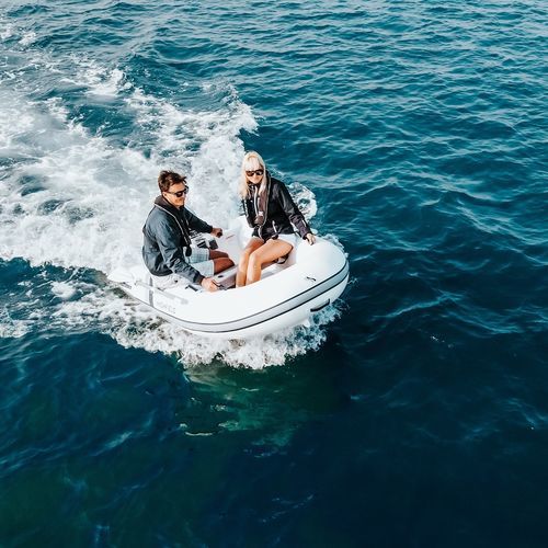 Außenborder-Schlauchboot - Ultralite 220 - HIGHFIELD BOATS - halbstarr / Open / Aluminium