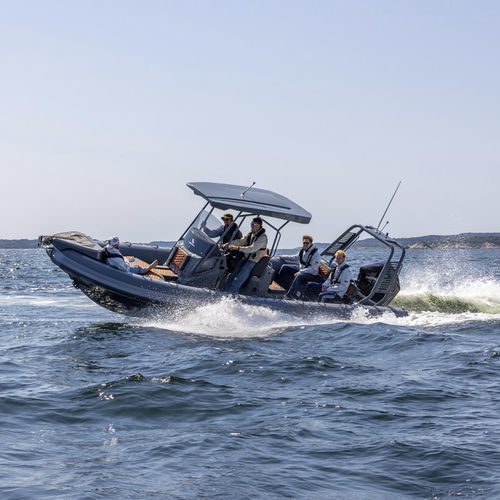 Außenborder-Schlauchboot - SP 760 - HIGHFIELD BOATS - halbstarr / Open / mit Mittelkonsole