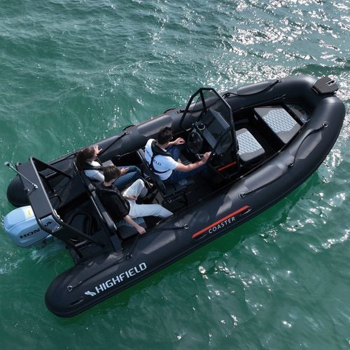 Patrouillenboot Berufsschiff - 540 Coaster - HIGHFIELD BOATS - Außenborder / Aluminium / Festrumpf-Schlauchboot