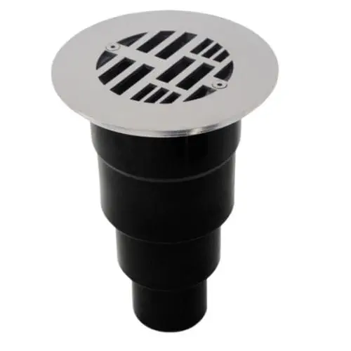 HpLive Edelstahl Bodenablauf Rund 63 Mm – Anti-Blockier-Design, Für Dach, Terrasse & Garten