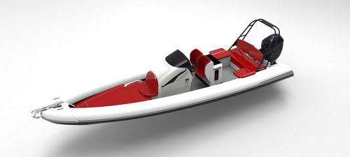 Außenborder-Schlauchboot - HSB 8.5T - Hyundai Lifeboats Co., Ltd.  - mit Mittelkonsole / max. 6 Personen / Roll-Bar