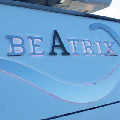 Yachtbeschriftung - Metalstyle Srl - Edelstahl / Acryl / LED