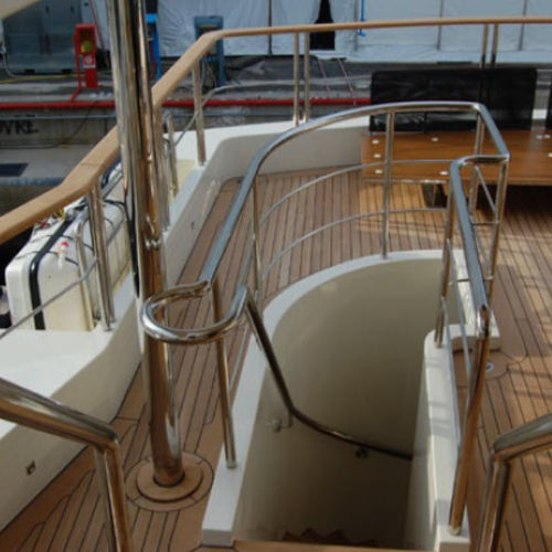 Handlauf für Boote - VERSIONE TONDA - Metalstyle Srl - polierter Edelstahl