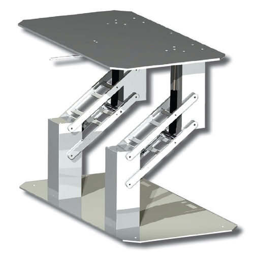 Teleskop-Tischfuß - DOUBLE QUADRATICA - Metalstyle Srl - einstellbar / Aluminium