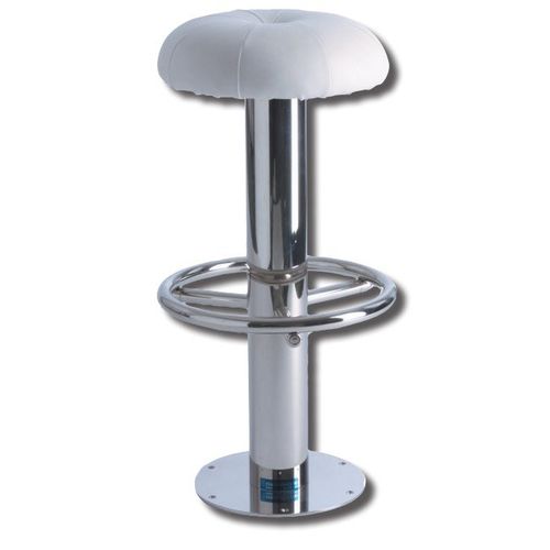 Barhocker für Yacht - MARTINI - Metalstyle Srl - polierter Edelstahl / Runder Fuß