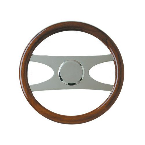 Motorboot-Lenkrad / Teakholz - UTOPIA - Metalstyle Srl - Edelstahl / Design