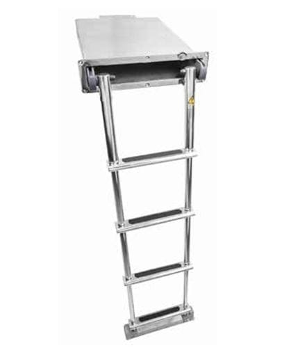 Bootsleiter - 01.0748 - TR INOX - versenkbar / Teleskop / zum Baden