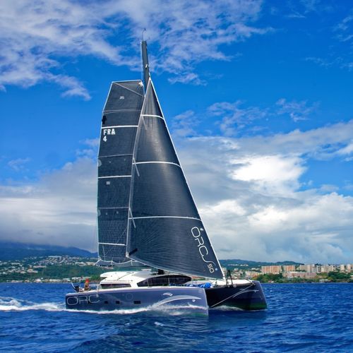 Katamaran-Segelyacht - ORC50  - MARSAUDON COMPOSITES - PATTON  - für Kreuzfahrten / 2 Kabinen / mit offenem Heck